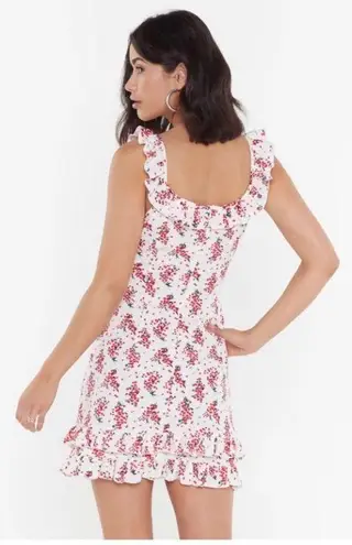 Nasty Gal Floral Cut Out Dress 