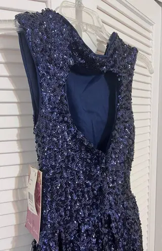 Emerald Sundae NWT Junior Navy Blue Sequin Party dress