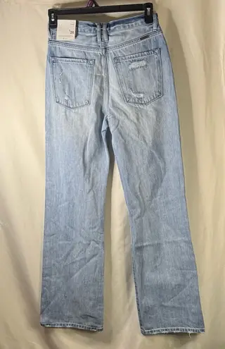 KanCan USA KanCan Light Blue Flare Jeans with Distressed Details item 17