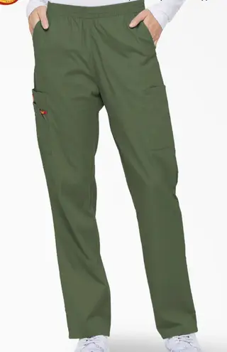Dickies Green Straight Leg Cargo Scrubs Pants Women’s Small