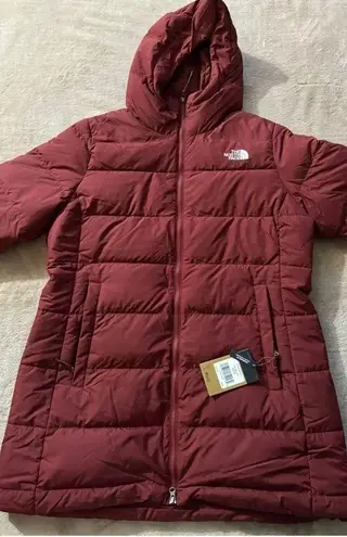 The North Face The‎  Women Gotham Parka Cordovan 550 Down Jacket Hooded Sz 2XL NWT