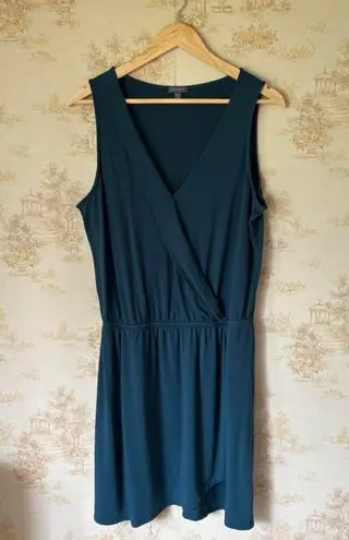 Lilla P blue Pima cotton sleeveless tank top mini dress minimalist size XL