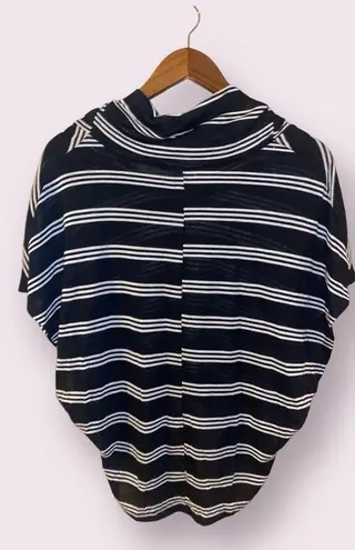 About A Girl Cowl Neck Short Sleeve Cropped Hi-low Sweater - size large