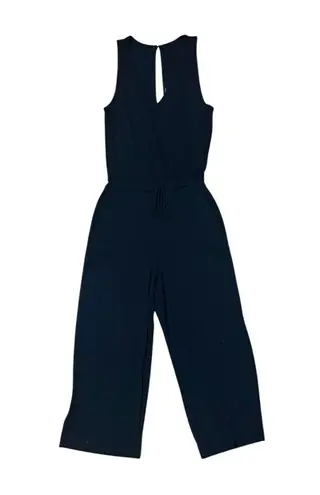 Beyond Yoga Black Jumpsuit Drawstring Size Small V neck