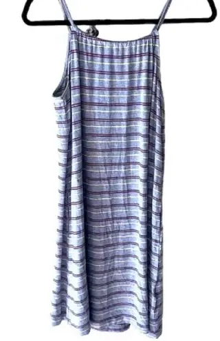 Alfani nightgown super soft‎ xs has pockets NEW striped pajamas Gray