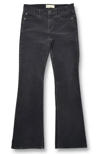 Gap 1969 Gap Perfect Boot Corduroy Low Rise Pants Charcoal Gray Women's Petite 26P