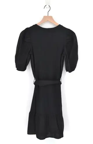 Nation Ltd NWT Evereve Evangeline Mini Dress Ruffle Puff Sleeve Black Women's S