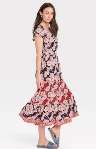 Knox rose floral tiered dress