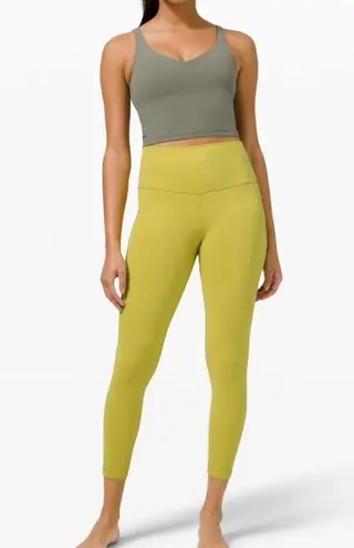 Lululemon  Align Pant 25" in Yellow Pear size 8 athletic leggings high rise yoga