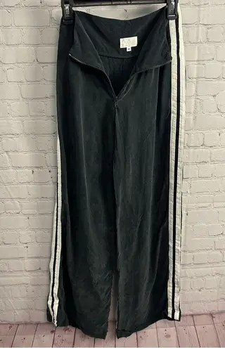 Tribe Kelley USA flared rayon racing stripe dark academia pants ladies size XS