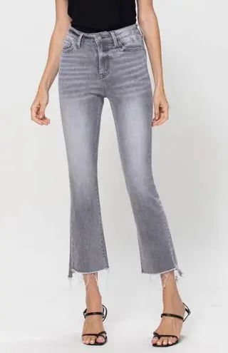 Vervet Gray High Rise Flare Jeans