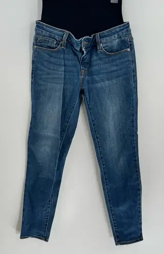 Blanqi Denim Maternity Postpartum Belly Support Skinny Jeans Medium Wash Size 8 Blue