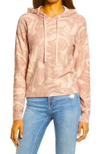 Treasure & Bond Marble Knit Sweater Womens Small Lightweight Hoodie Boho Pullover