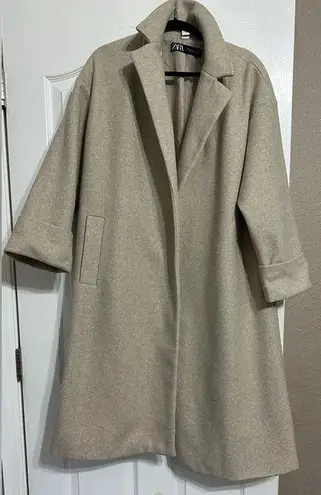 ZARA  oatmeal Peacoat XS