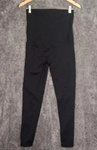 Babybud maternity leggings side pockets over the belly size smell women's Black