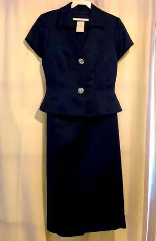 Watters and Watters Mother of the Bride 2 piece suit Blue Size 4