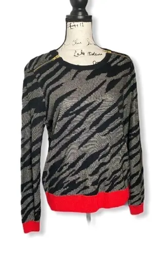 French Connection  SZ S Bold Zebra Print Sweater - Image 1