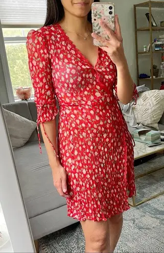 The Kooples Rosa Print Wrap Dress