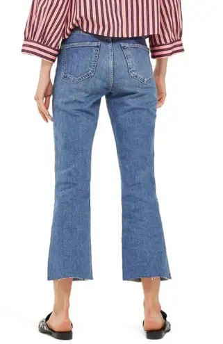 Topshop Moto Petite Dree Kick Flare Crop Jeans