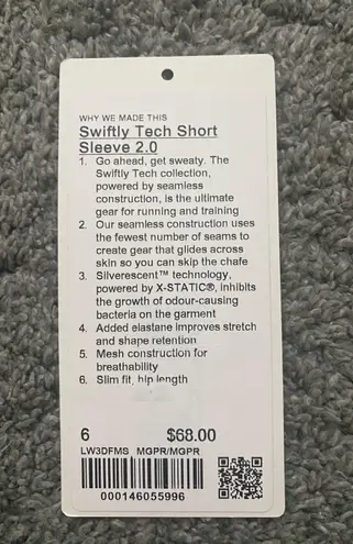 Lululemon Swiftly Tech Short Sleeve 2.0