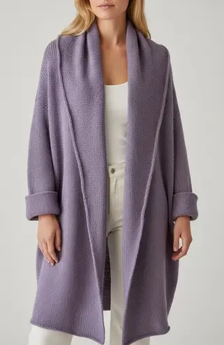 Soft Surroundings Sweater Coat Lavender Wool Mohair Blend Size 3X