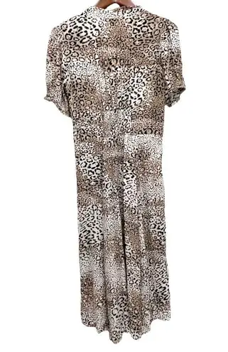 Faithfull the Brand Meadows Midi Dress in Signe Animal Print Size 6 Summer