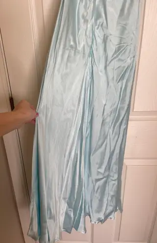 Bardot MINT Women's Asymmetric-Hem Satin Dress