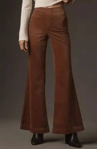 Pilcro NWT Brown Velvet Pull-On Mid-Rise Retro Flare Jeans Pants Women's Size 27