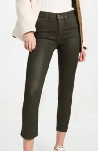 DL1961 NWT Mara straight leg greenācoated pant size 28