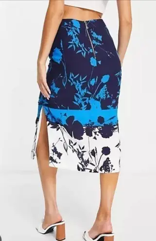Ted Baker Selaah Bluebell Side Slit Skirt Blue Size 2