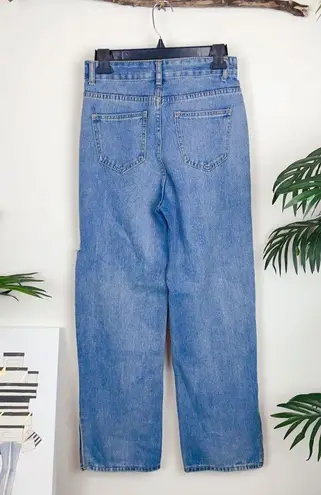 Vintage Blue J.ING High Waisted  Ripped Jeans