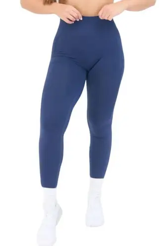 Powerlete Evolve Seamless Leggings in Deep Sea Blue, Size S Blue