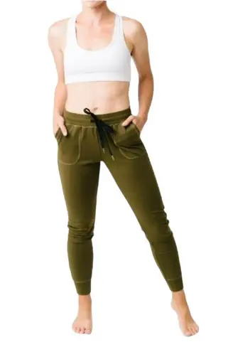 Zyia Unwind Olive Green Jogger M