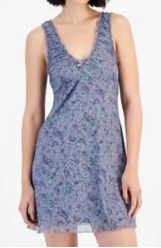 Purple Fairy Boho Y2K Whimsi Floral Mini Dress Large Fairy Cottage Core Purple