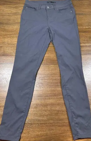 prAna Briann Women’s Size 4 Charcoal Gray Stretch Performance Outdoor Slim Pants