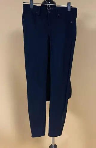 Genetic Denim 🛍️ Jet Black James Nylon Ankle Zipper Pants Size 25