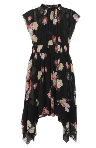 Ulla Johnson NEW  Luisa Silk-Georgette Dress in Noir