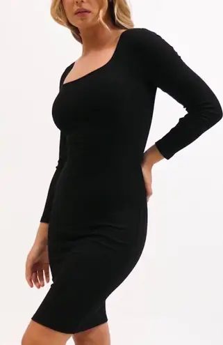 Popilush Black Midi Dress Size L