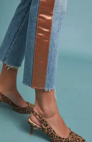 💕AMO💕 The Ribbon Loverboy Jean Indigo Adobe Ribbon 32 100% Cotton Button Fly Blue