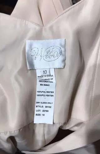 W•too NWOT Watters by Wtoo Chiffon Pleated Spaghetti Straps Fit Flare Overlay Rutched Slip