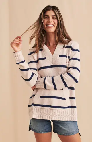 Faherty Kent Sweater Hoodie Ross Stripe Women’s Size XS