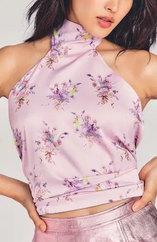 Love Shack Fancy Boca Handkerchief Halter Top - Image 1