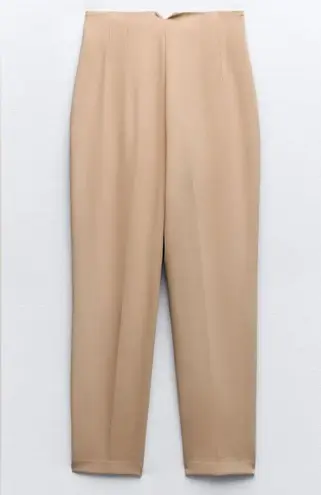 ZARA  Tan High Waisted Pants