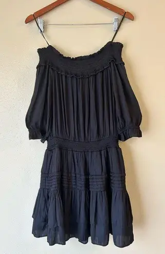 DO+BE Black Off The Shoulder Mini Dress Size Medium