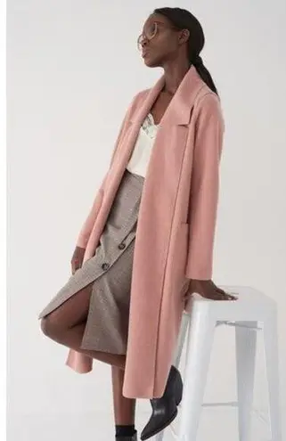 Sosken Studios Bella Knit Duster Cardigan Sweater Oversize Rose Pink Medium Top