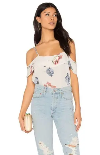 Bardot Floral Wrap Top Cold Shoulder Dawn Floral 6