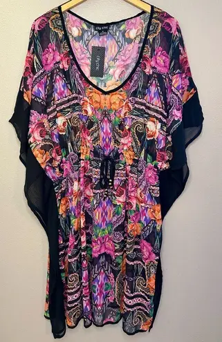 City Chic NWT  Kaftan Aztec Queen Hot Pink