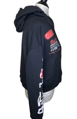 Chemistry Tupac Poetic Justice Hoodie Zipper Jacket Black Red White Size Medium