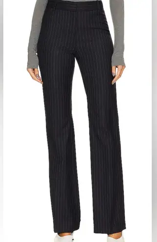 Rich & Skinny Women's SIZE 24 Black Pinstripe wide leg slacks high waisted