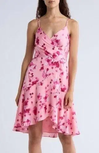 Hutch NWT Sleeveless Tie Back Wrap Dress Large, PINK TONAL